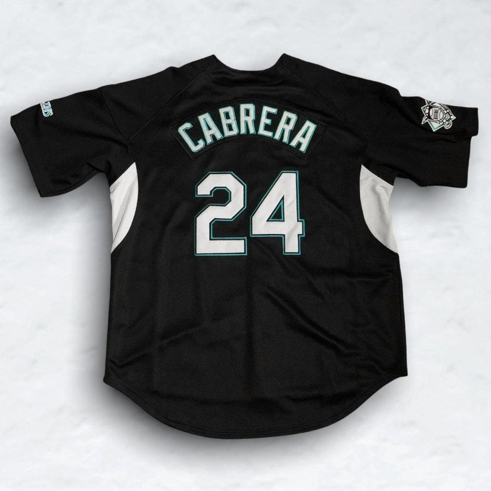 Team Nike Florida Marlins Miguel Cabrera 24 RETRO 2003-2007 MLB Baseball Jersey